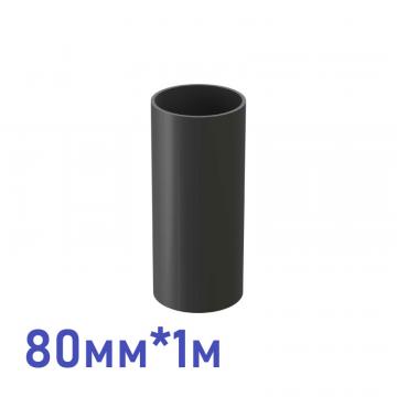 döcke standard труба водосточная 80 мм * 1м (серый 7024)
