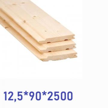евровагонка 12,5*90*2500 ав (хвоя) (уп.10шт)