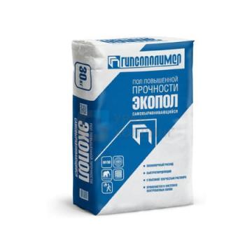 наливной пол высокопрочный "экопол" 30 кг (гипсополимер)
